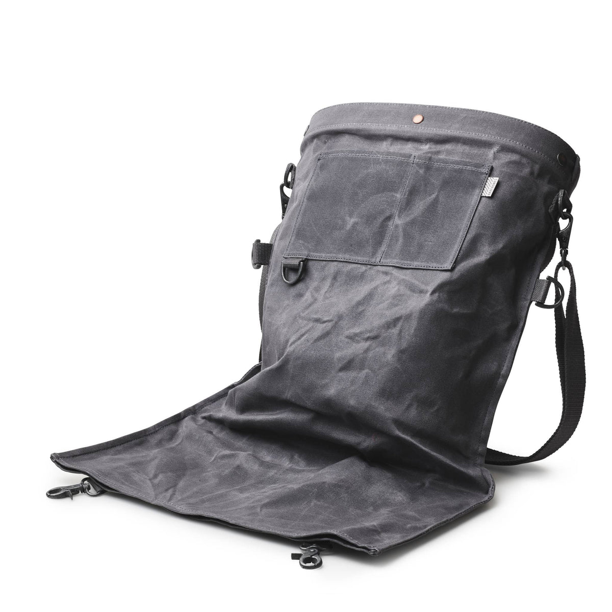 Harvesting & Gathering Bag- Waxed Canvas: Slate Gray