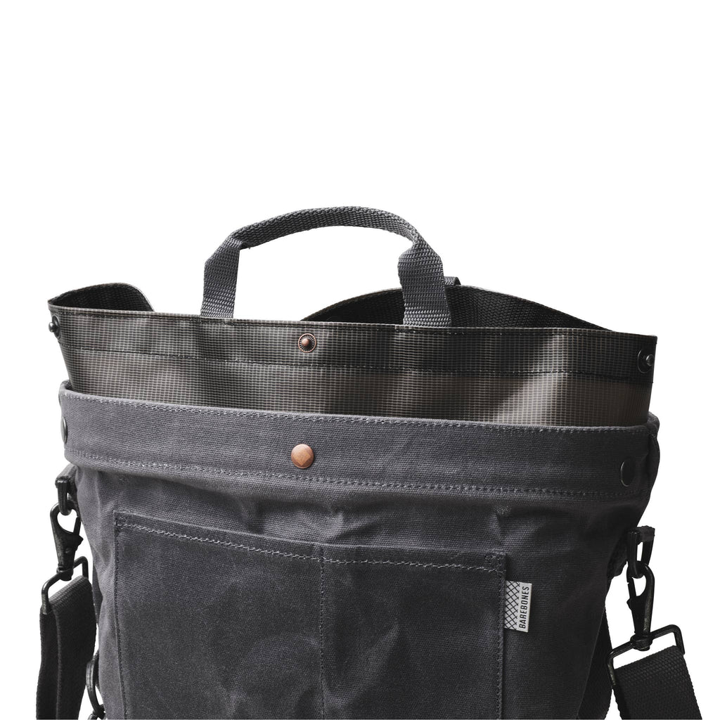 Harvesting & Gathering Bag- Waxed Canvas: Slate Gray
