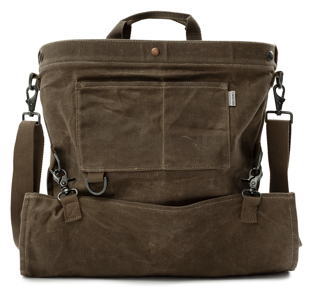 Harvesting & Gathering Bag- Waxed Canvas: Slate Gray