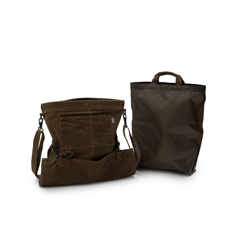Harvesting & Gathering Bag- Waxed Canvas: Slate Gray